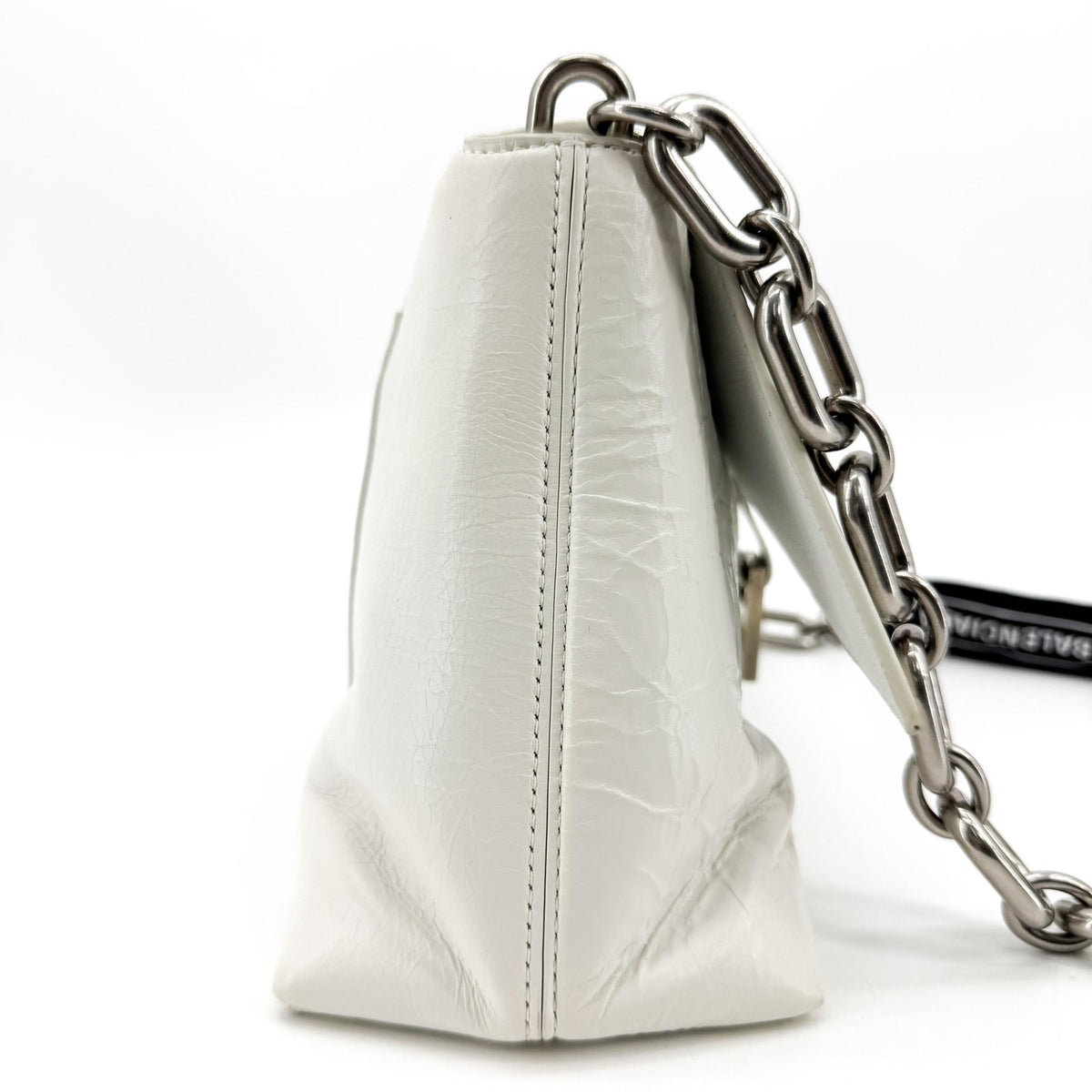 Balenciaga Downtown Small Shoulder Bag White