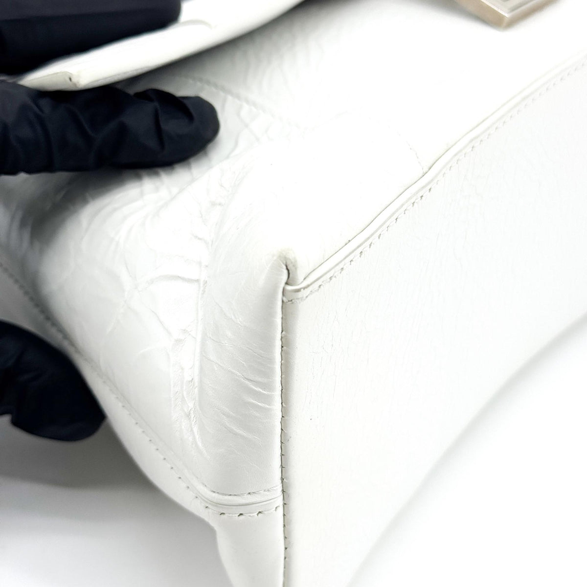 Balenciaga Downtown Small Shoulder Bag White