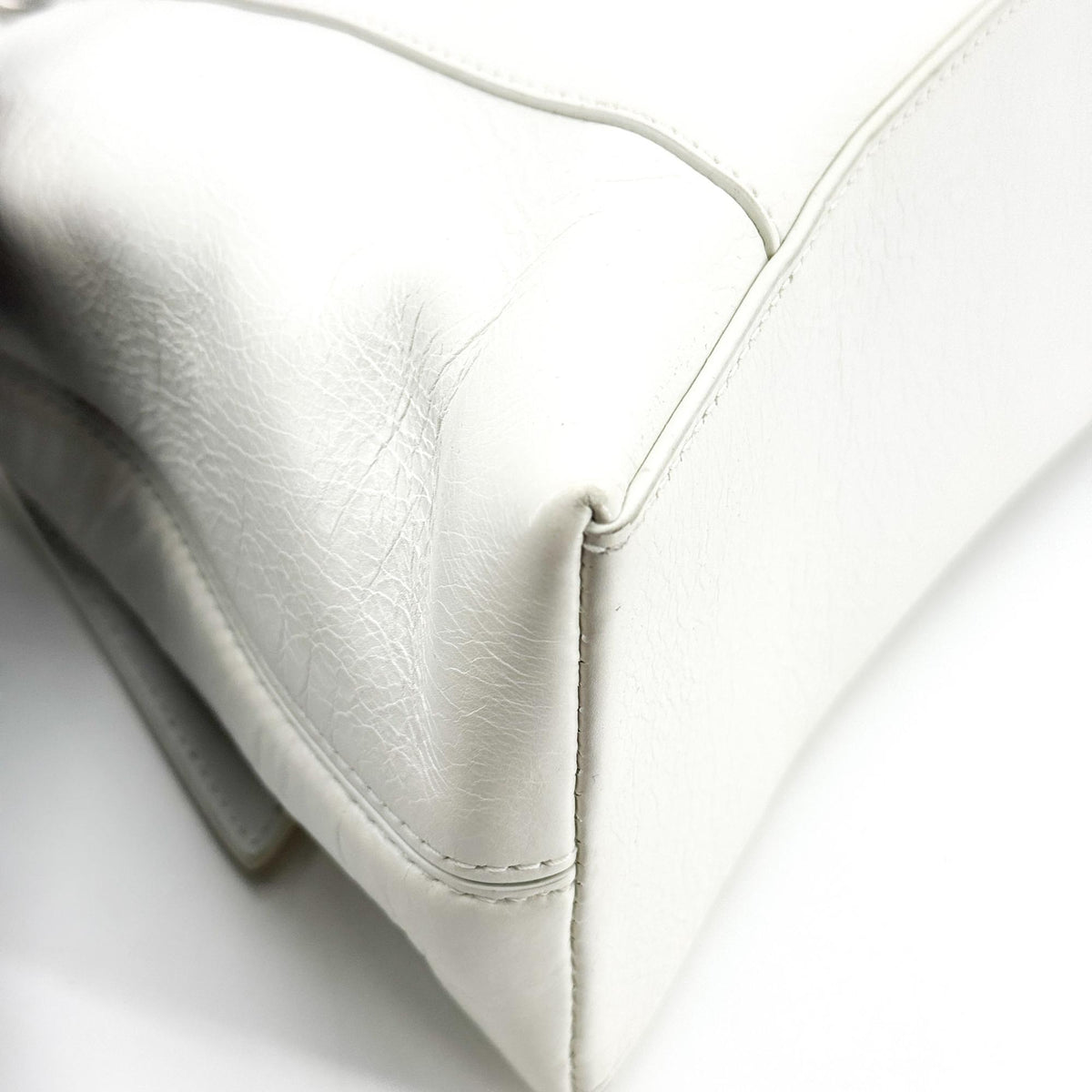 Balenciaga Downtown Small Shoulder Bag White