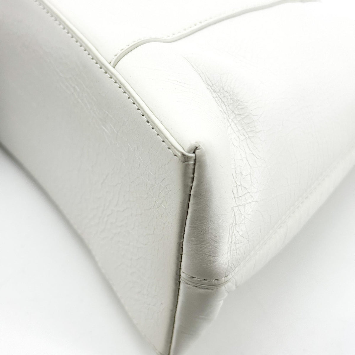 Balenciaga Downtown Small Shoulder Bag White