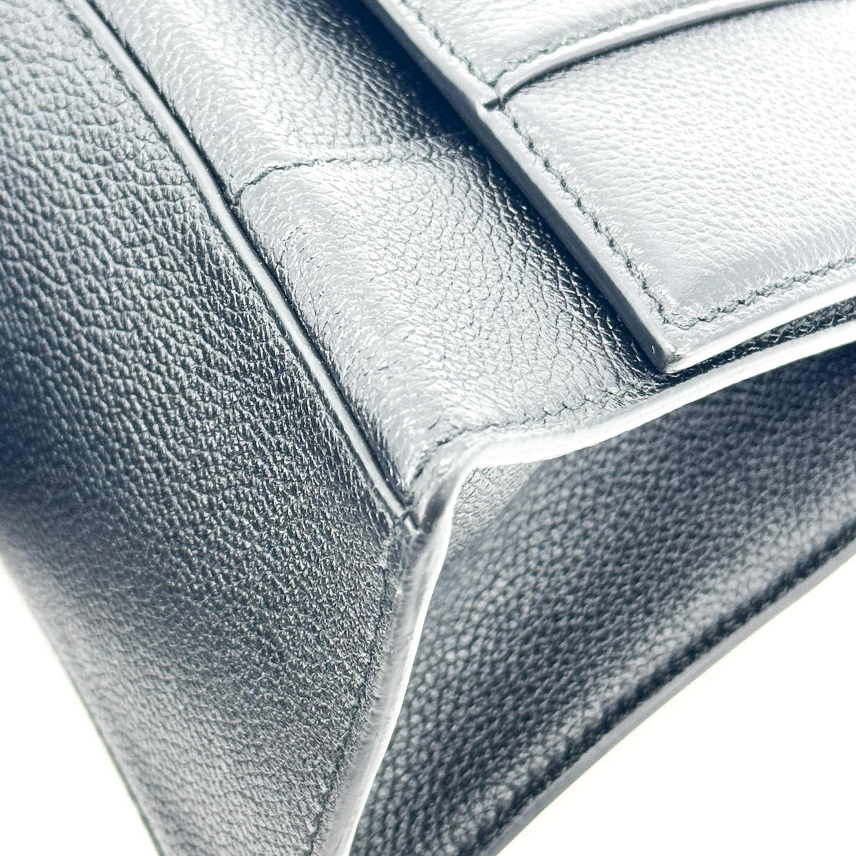 バレンシアガ アワーグラス XS トップハンドルバッグ ブラック