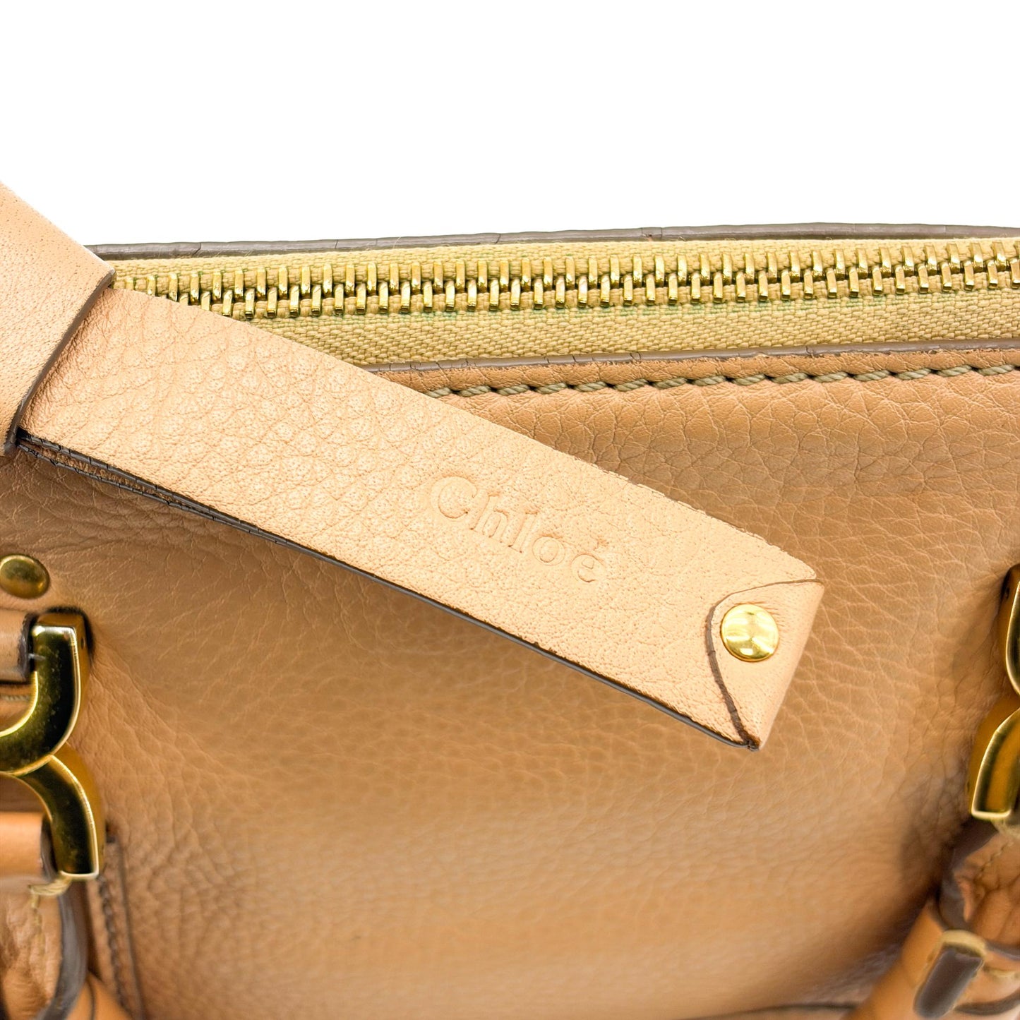 Chloé Marchi Mini Double Carry Bag Tanning