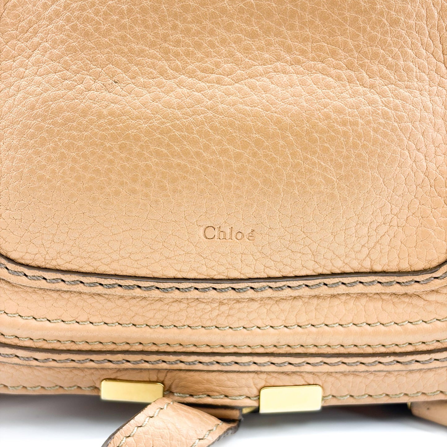 Chloé Marchi Mini Double Carry Bag Tanning