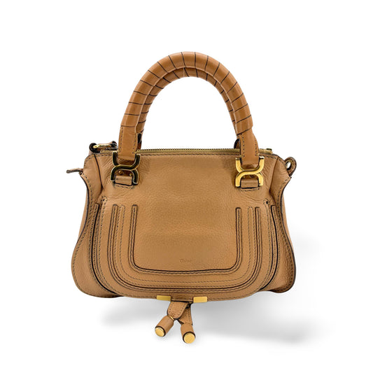 Chloé Marchi Mini Double Carry Bag Tanning