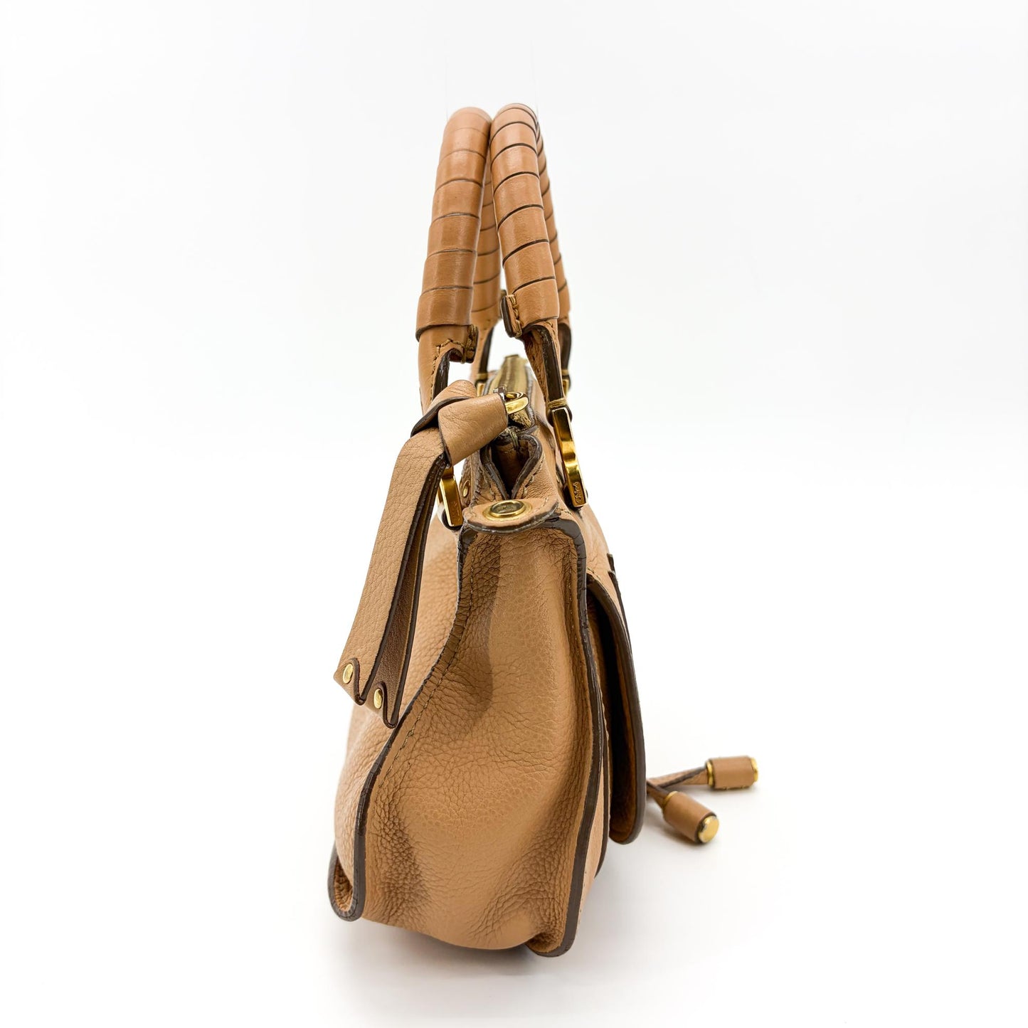 Chloé Marchi Mini Double Carry Bag Tanning