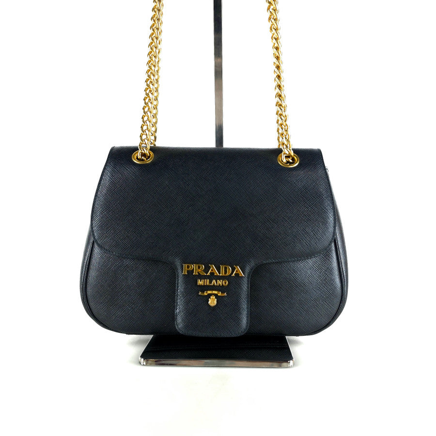 Saffiano Flap Shoulder Bag Crossbody Bag 1BD194