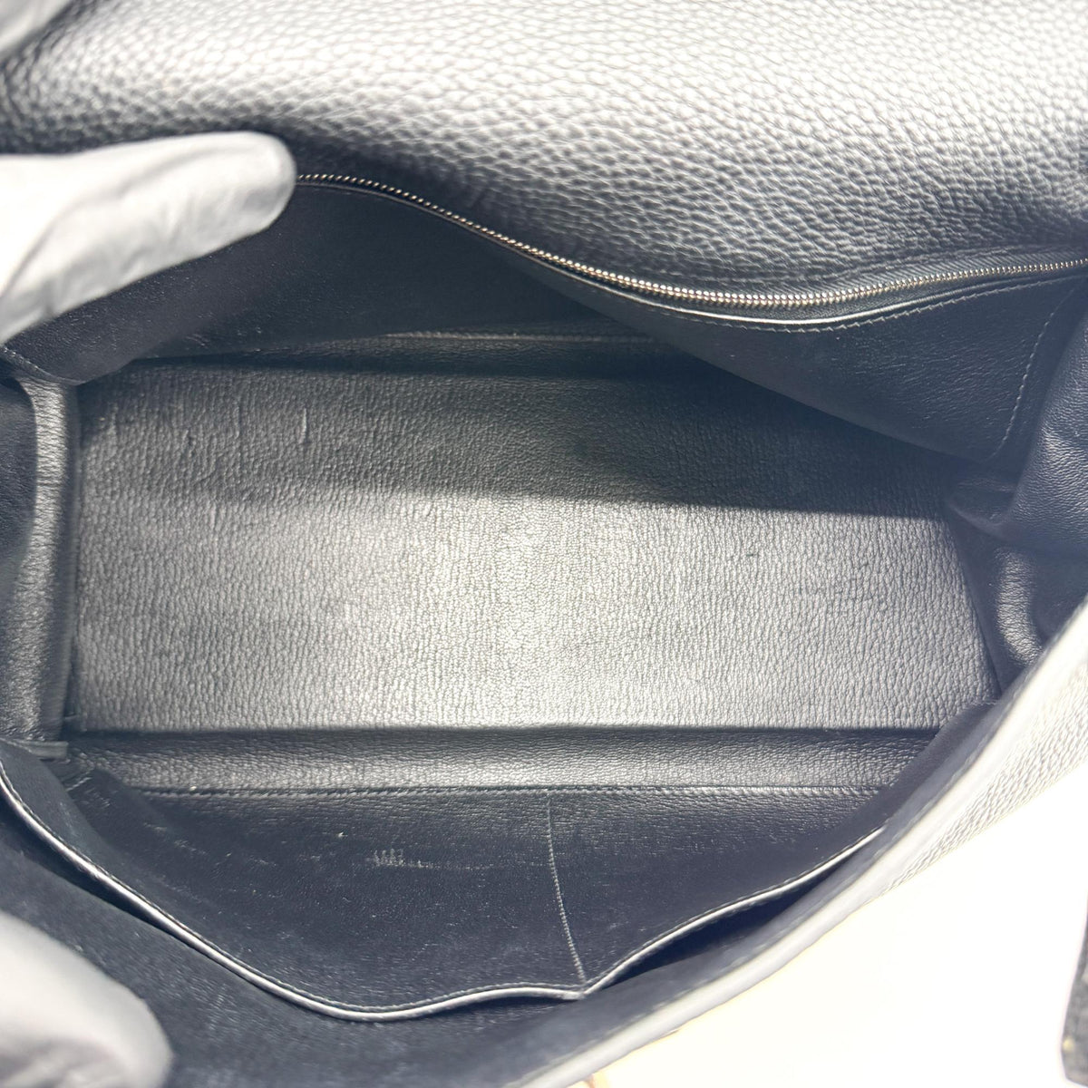 Hermès Kelly Bag Silver Hardware Black