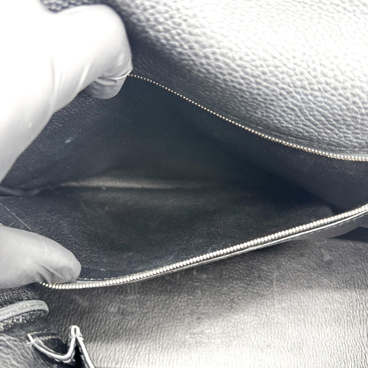 Hermès Kelly Bag Silver Hardware Black