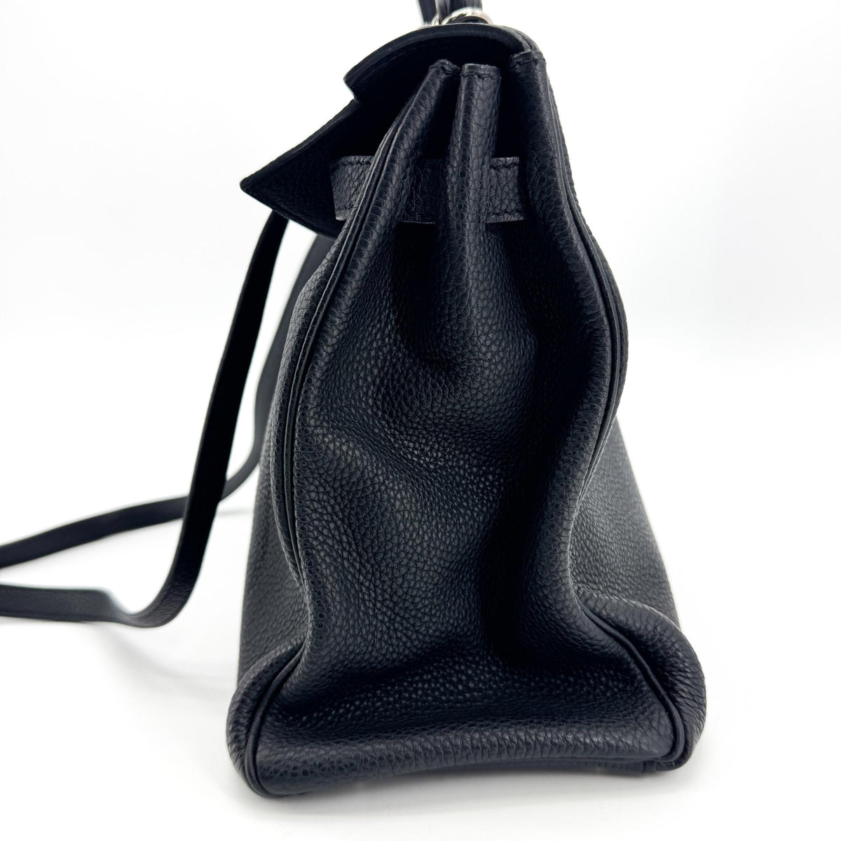 Hermès Kelly Bag Silver Hardware Black