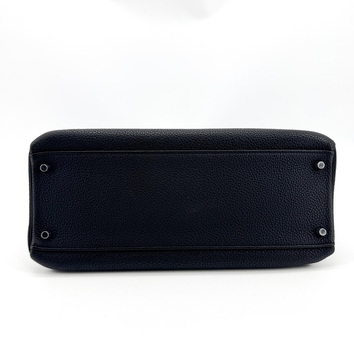Hermès Kelly Bag Silver Hardware Black