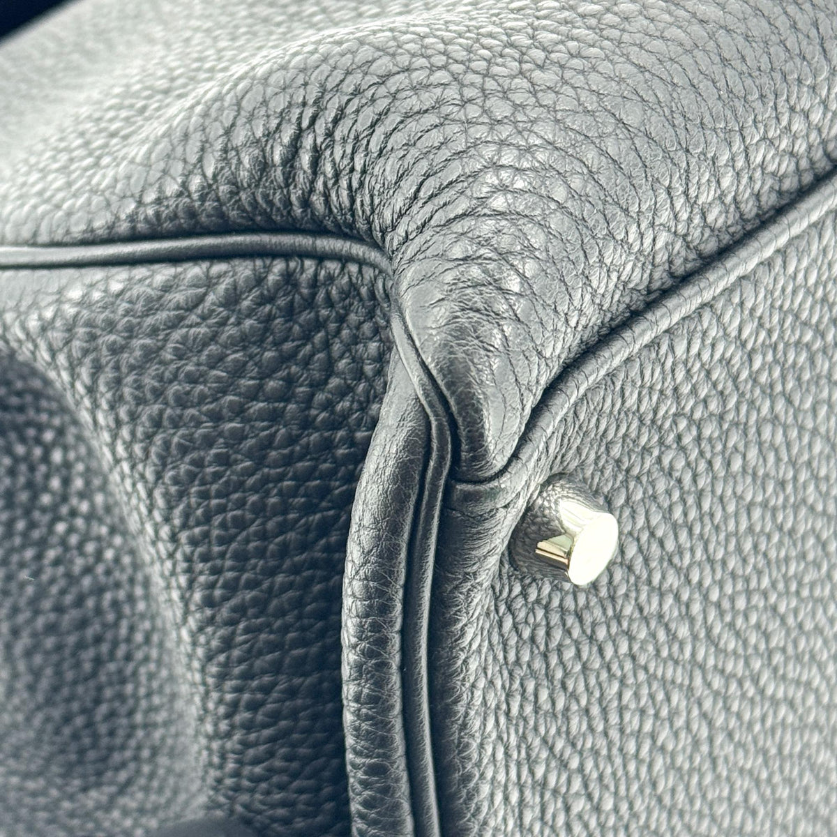 Hermès Kelly Bag Silver Hardware Black