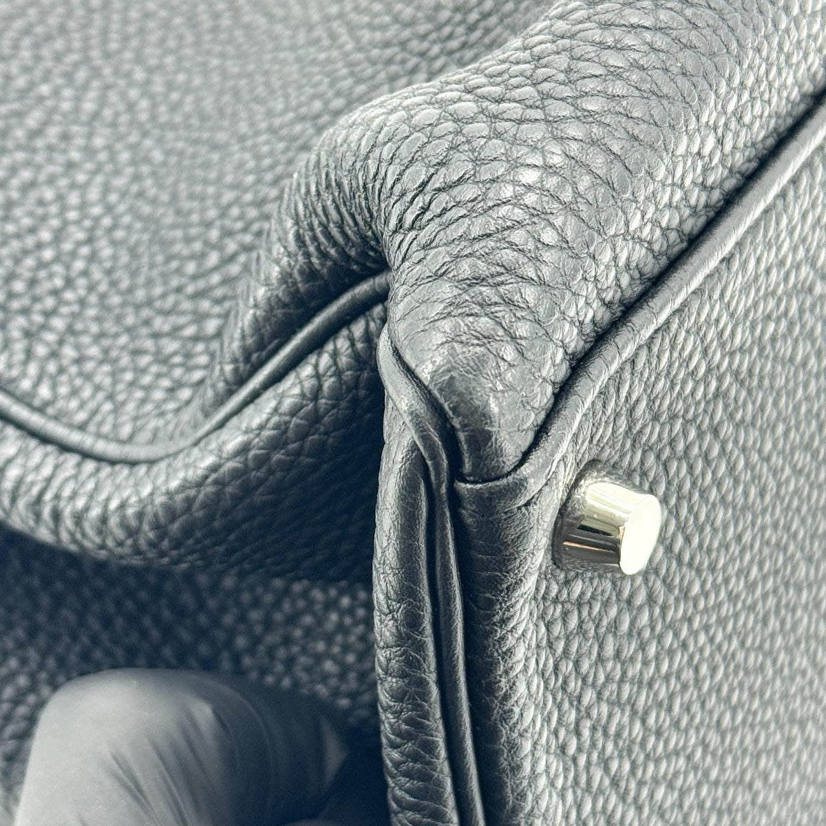 Hermès Kelly Bag Silver Hardware Black