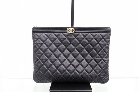 Caviar Boy Clutch New Medium A84406 Purchased at a department store