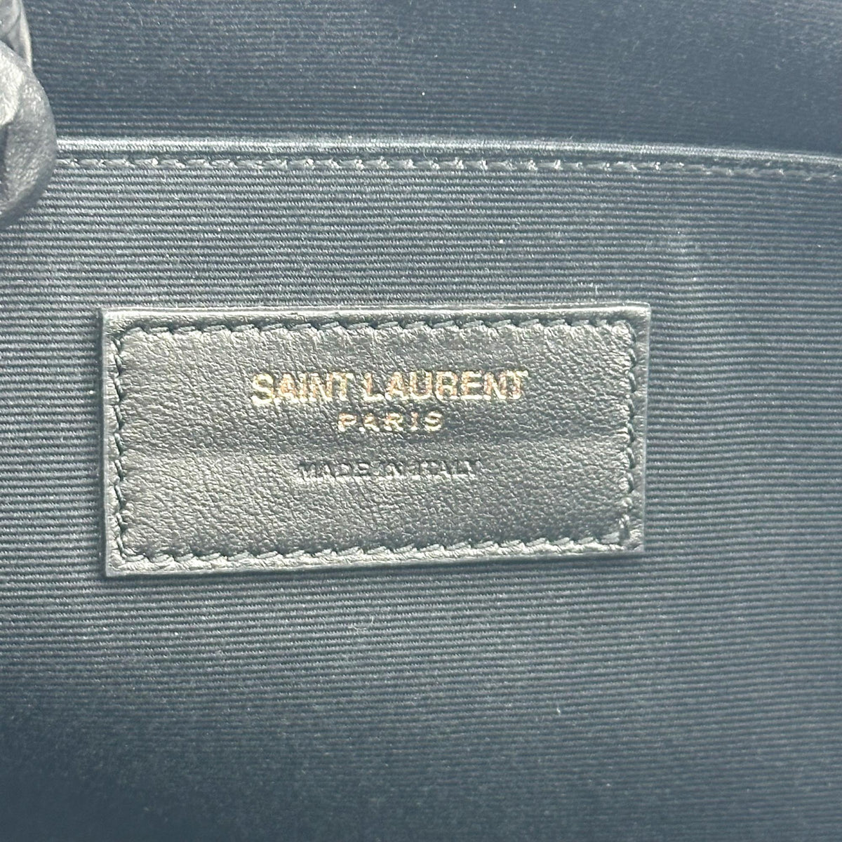 Saint Laurent Monogram Document Holder Clutch Black