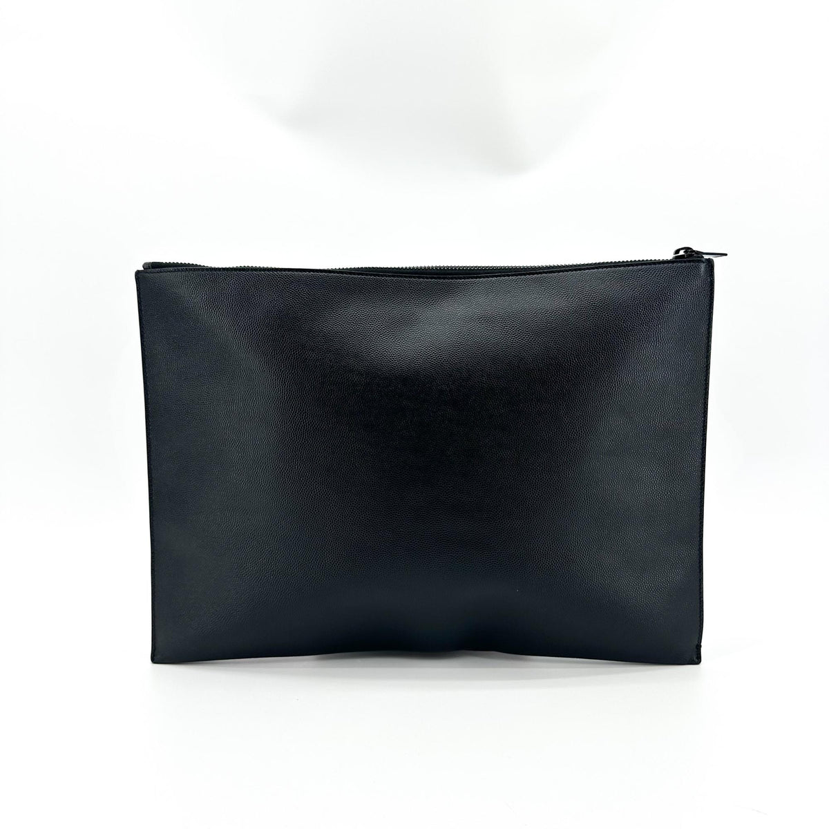 Saint Laurent Monogram Document Holder Clutch Black