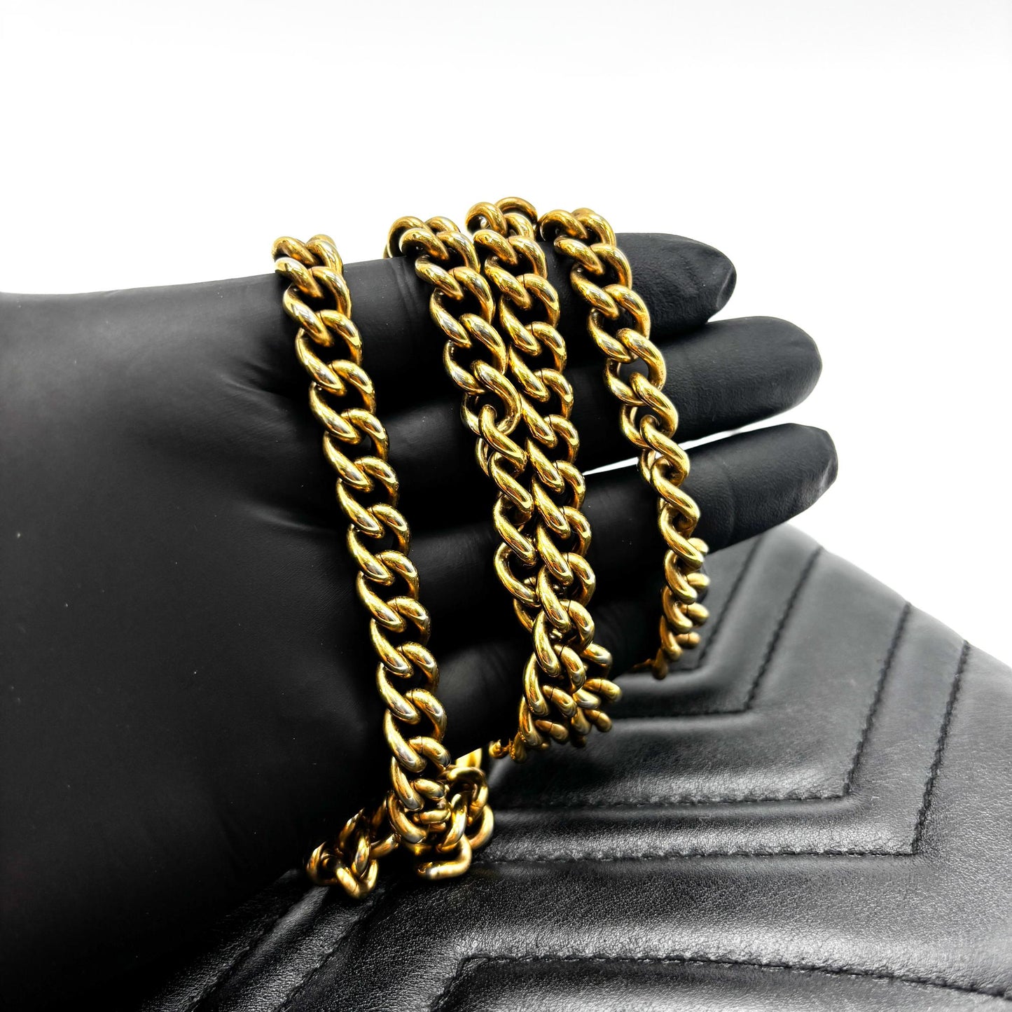 Gucci GG Marmont Matelassé Mini Chain Bag Black