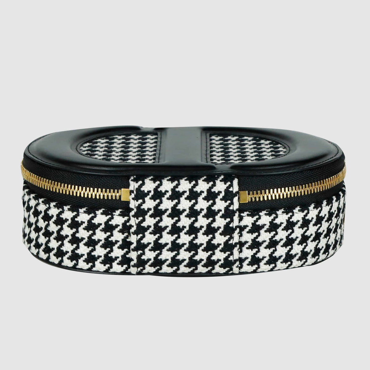 Houndstooth CD Signature Oval Camera Crossbody Bag S2201U