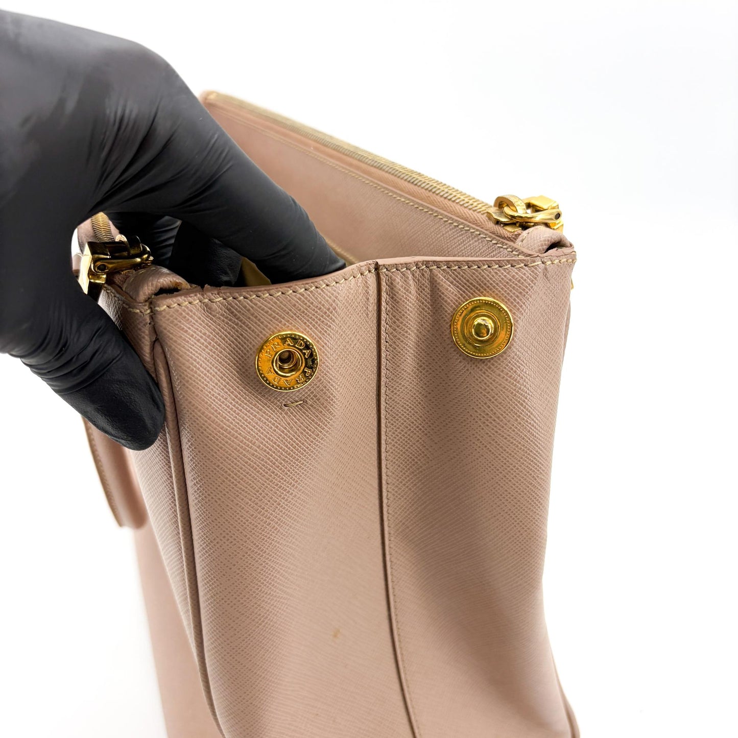 Prada Galleria Saffiano Leather Bag Medium Cameo
