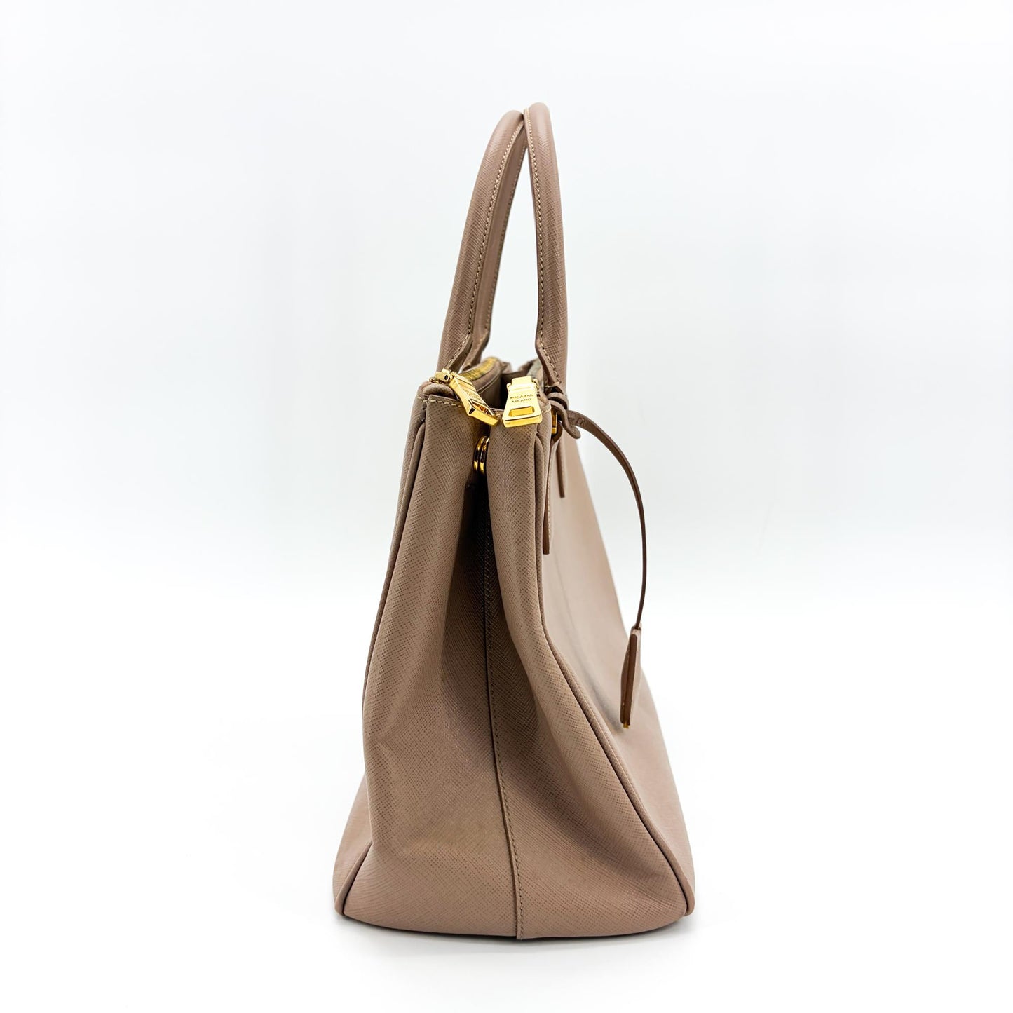 Prada Galleria Saffiano Leather Bag Medium Cameo