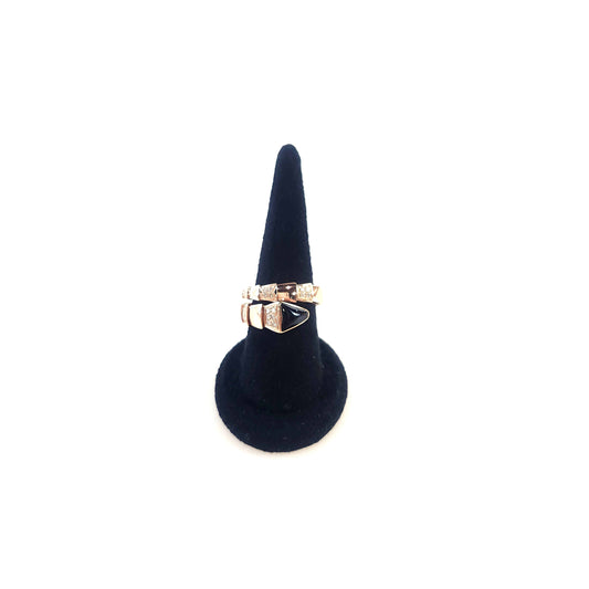 Bulgari Onyx Diamond Serpenti Viper Ring