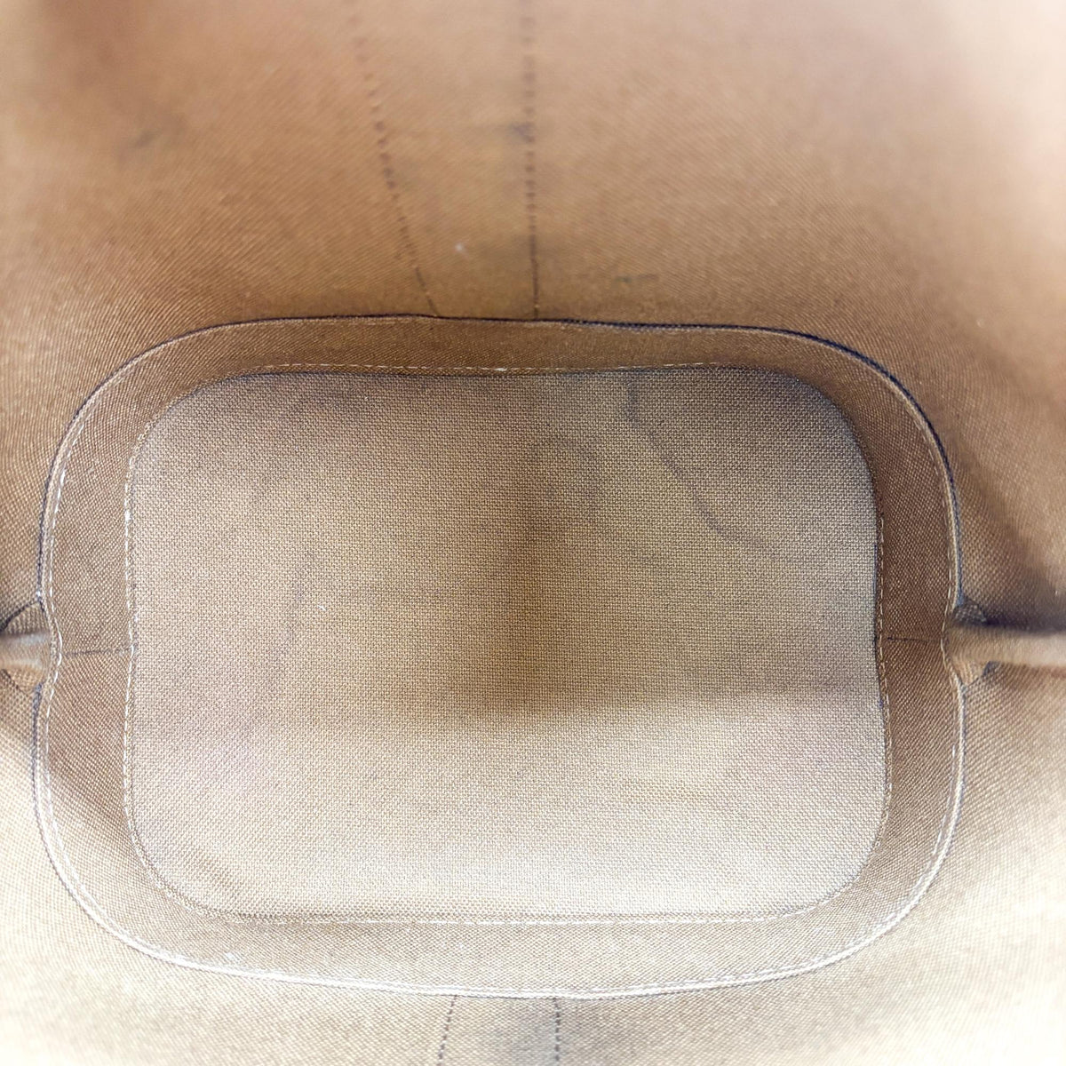 Celine Triomphe Canvas Small Bucket Bag Tan