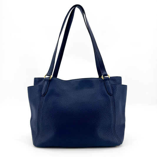 Prada Vitello Daino Shoulder Bag Blue