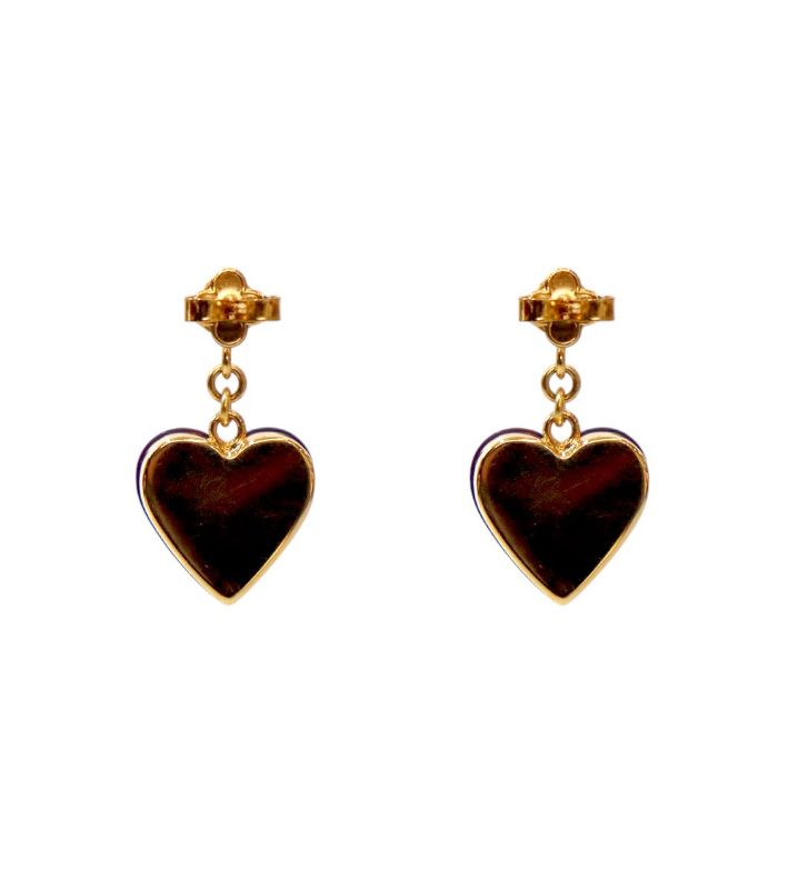 Louis Vuitton Lockme Heart Gold Earrings