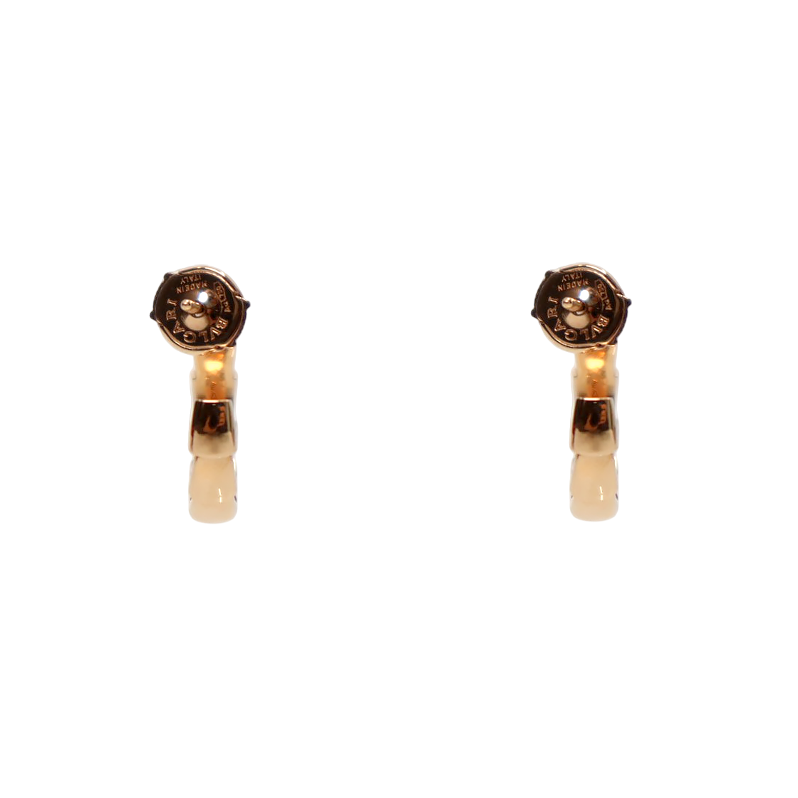 Bulgari 750 Pink Gold Serpenti Viper Earrings