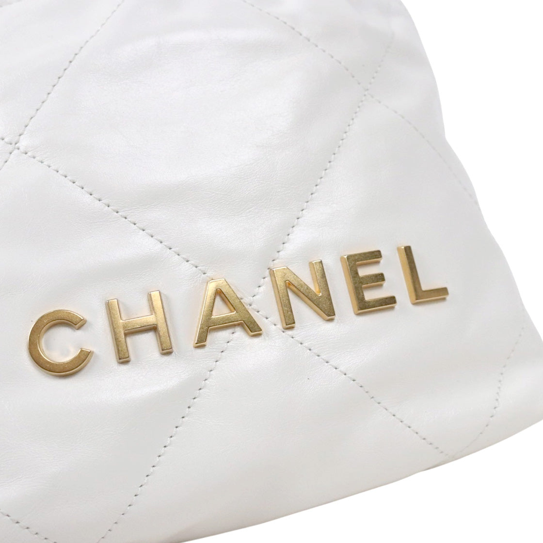 Chanel White Mini 22 Bag