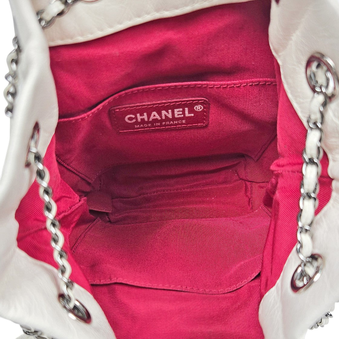 Chanel White and Black Gabrielle Pulse Crossbody Bag
