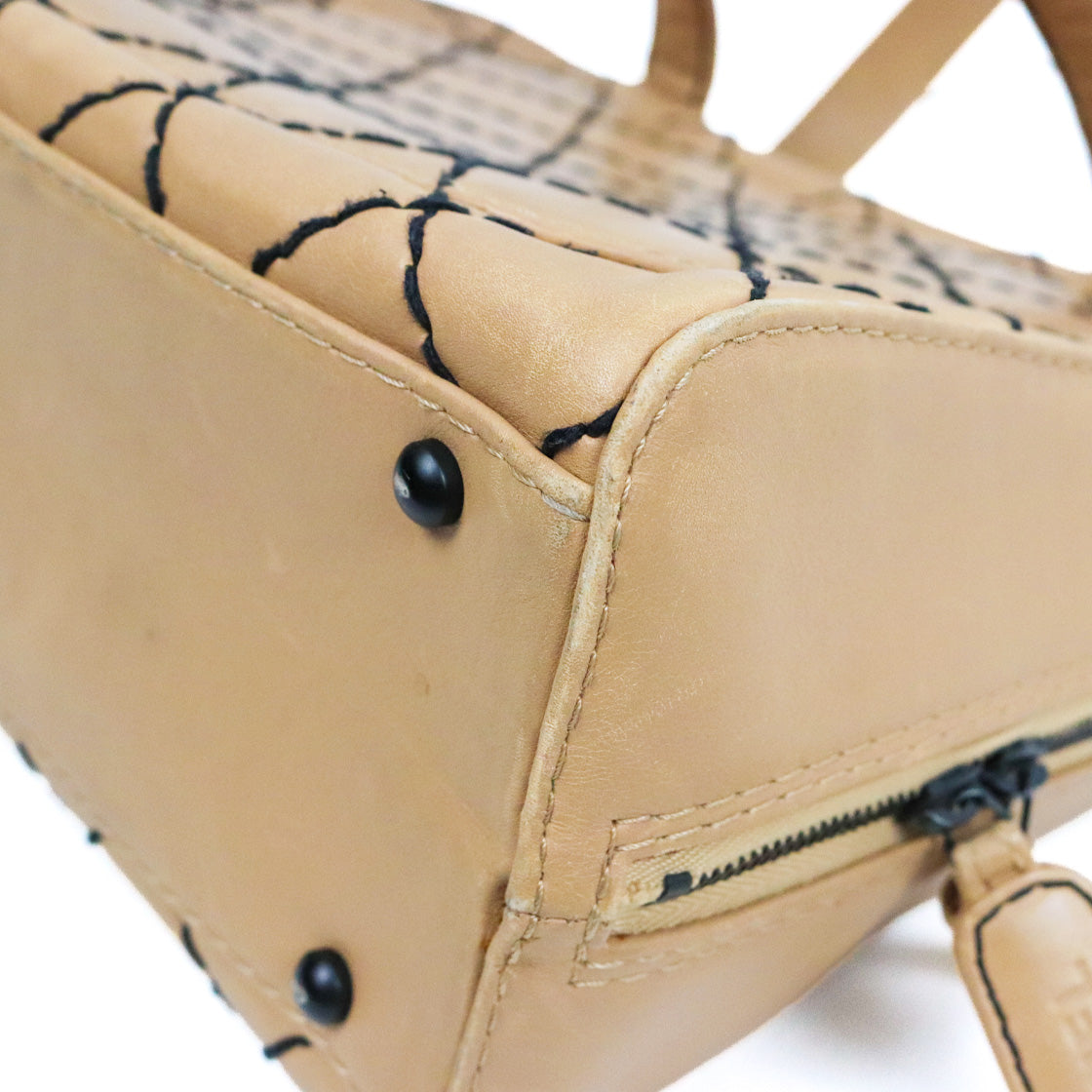 Chanel Beige Wild Stitch Tote Bag