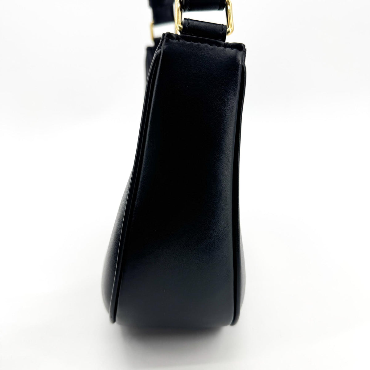 Celine Ava Triomphe Bag Shiny Calfskin Black