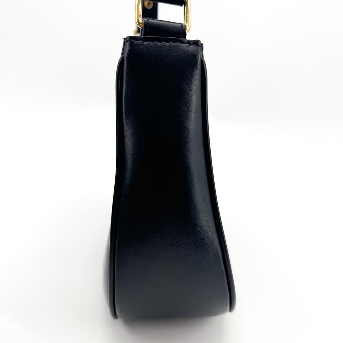 Celine Ava Triomphe Bag Shiny Calfskin Black
