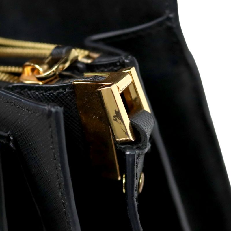 Marni Black Saffiano Trunk Bag