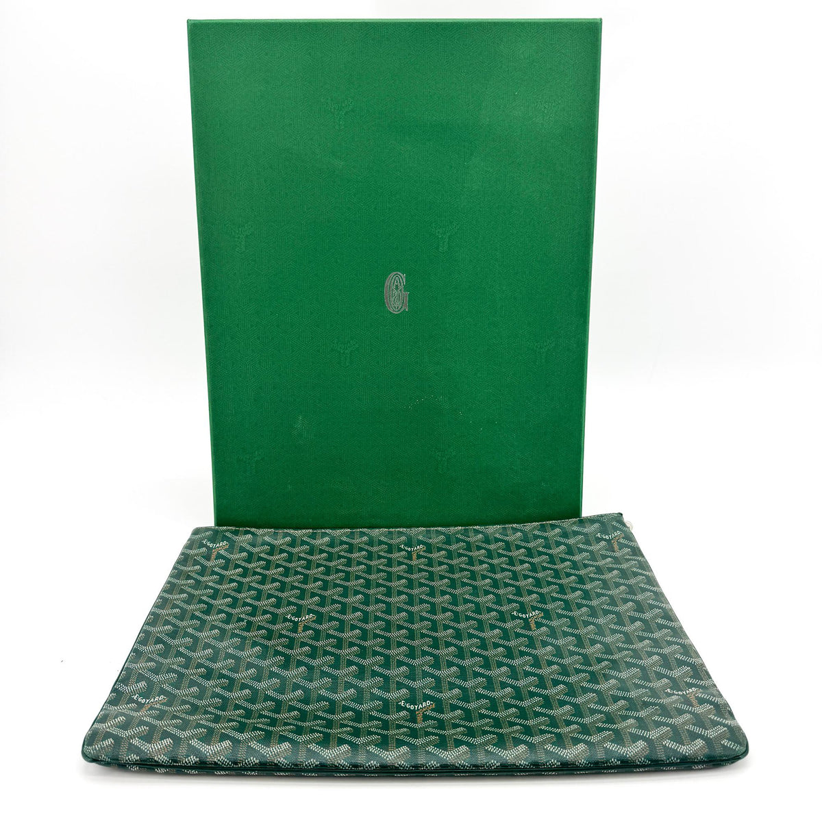 Goyard Senna Clutch GM Green