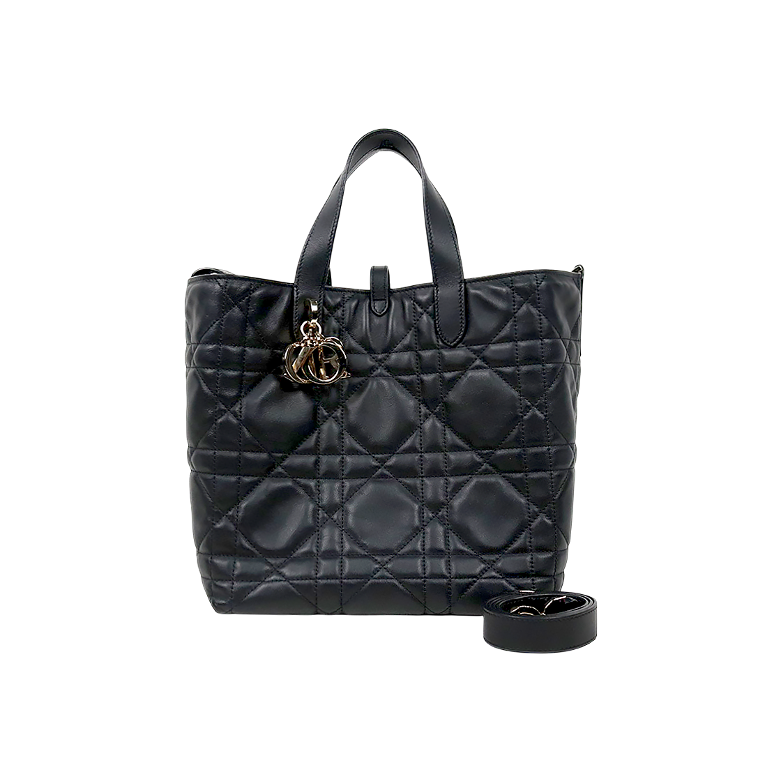 Dior Medium Black Tujuh Vertical Tote Bag