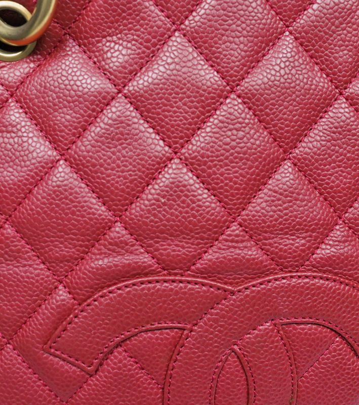 Chanel Red Caviar Big CC Grandchamp Shoulder Bag