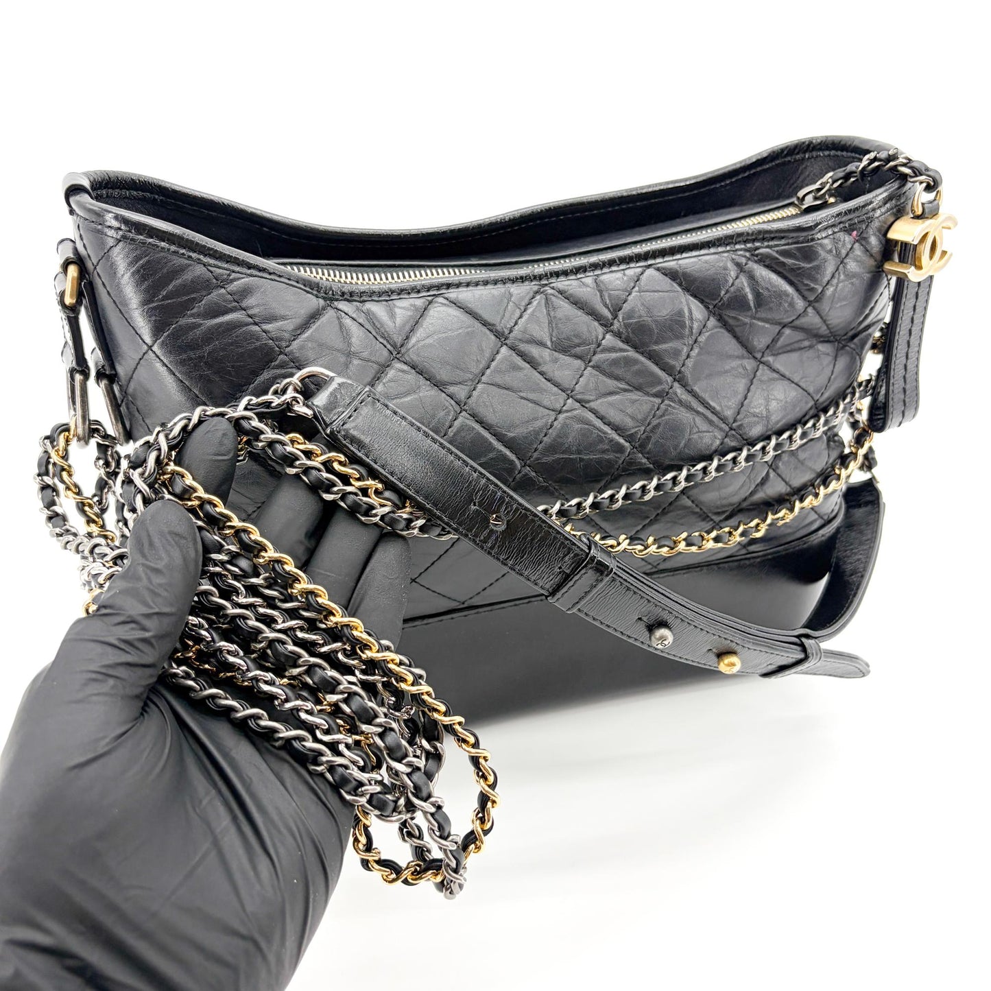 Chanel Gabrielle Hobo Bag Medium Black