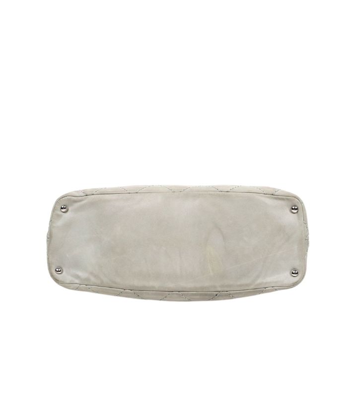 Chanel Gray Big CC Wild Stitch 2-Way Bag