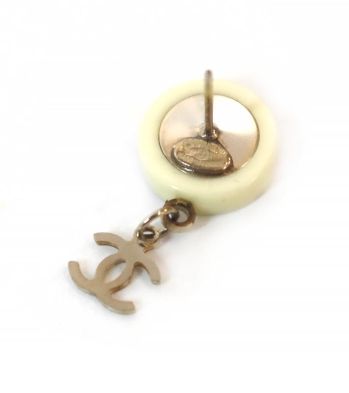 Chanel Round Coco Chanel CC Earrings