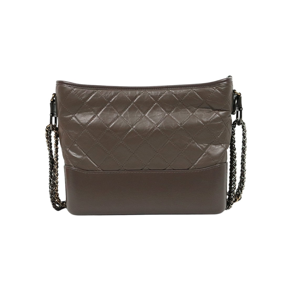 Chanel Brown-Gray Gabrielle Hobo Shoulder Bag