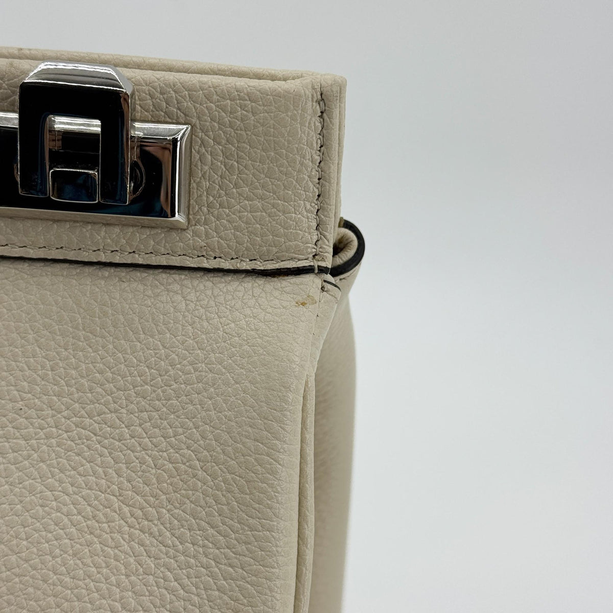 Gucci Zumi Small Top Handle Bag Ecru