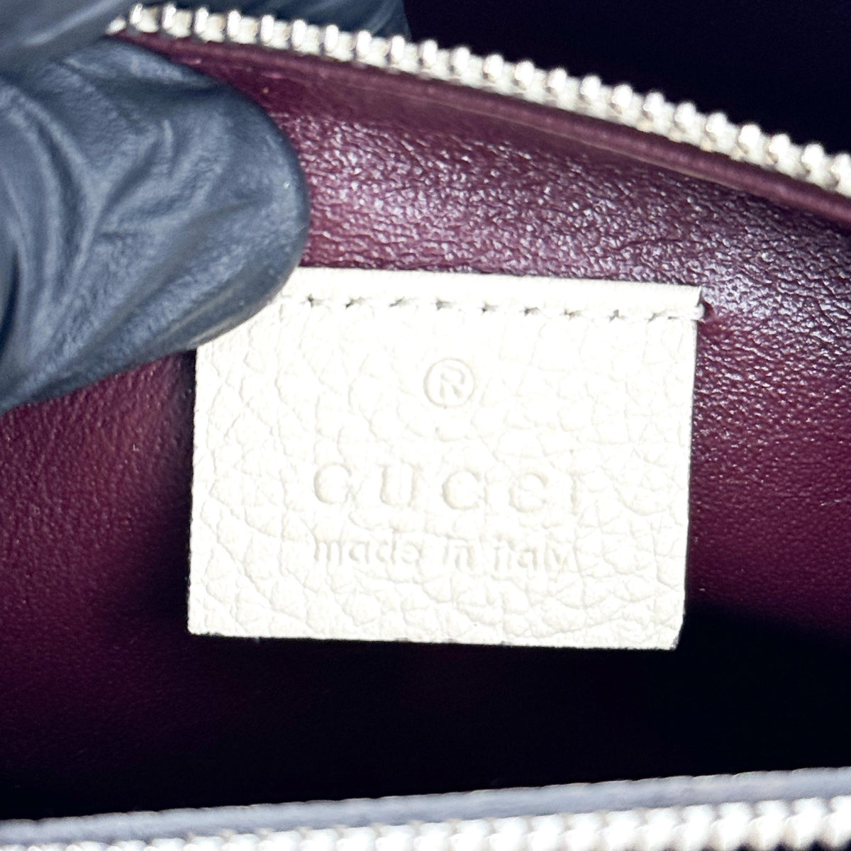 Gucci Zumi Small Top Handle Bag Ecru