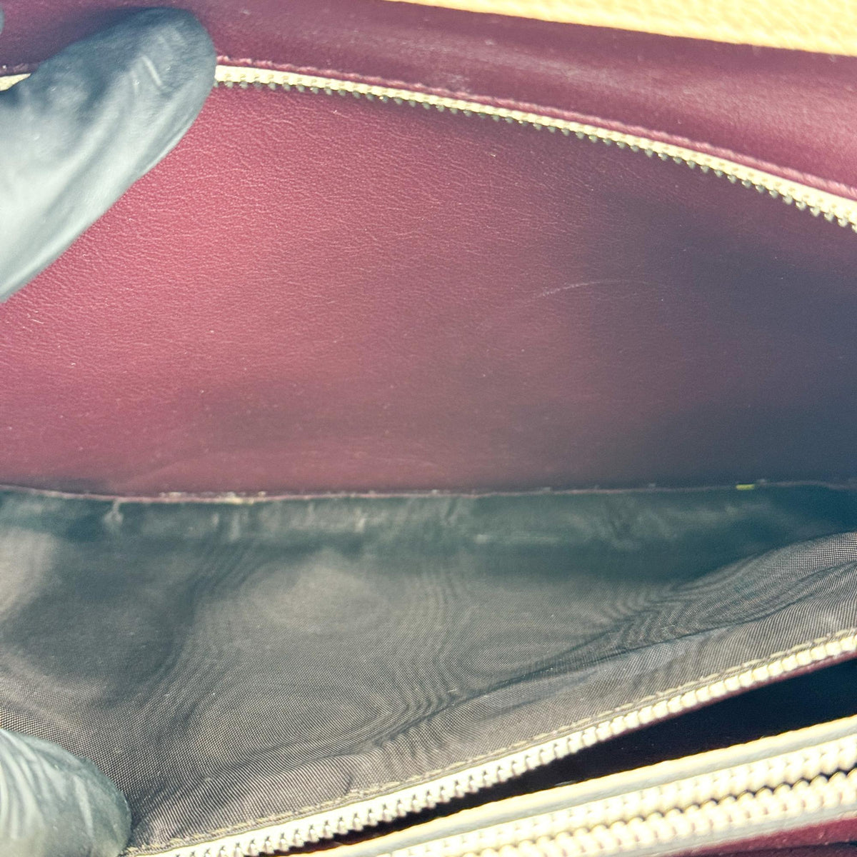 Gucci Zumi Small Top Handle Bag Ecru