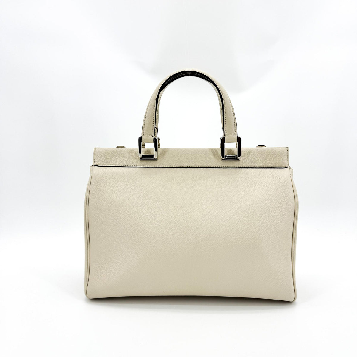 Gucci Zumi Small Top Handle Bag Ecru
