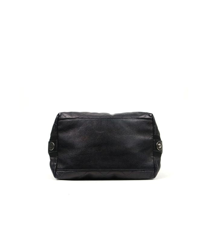 Chanel Black Quilted CC Bucket Bag