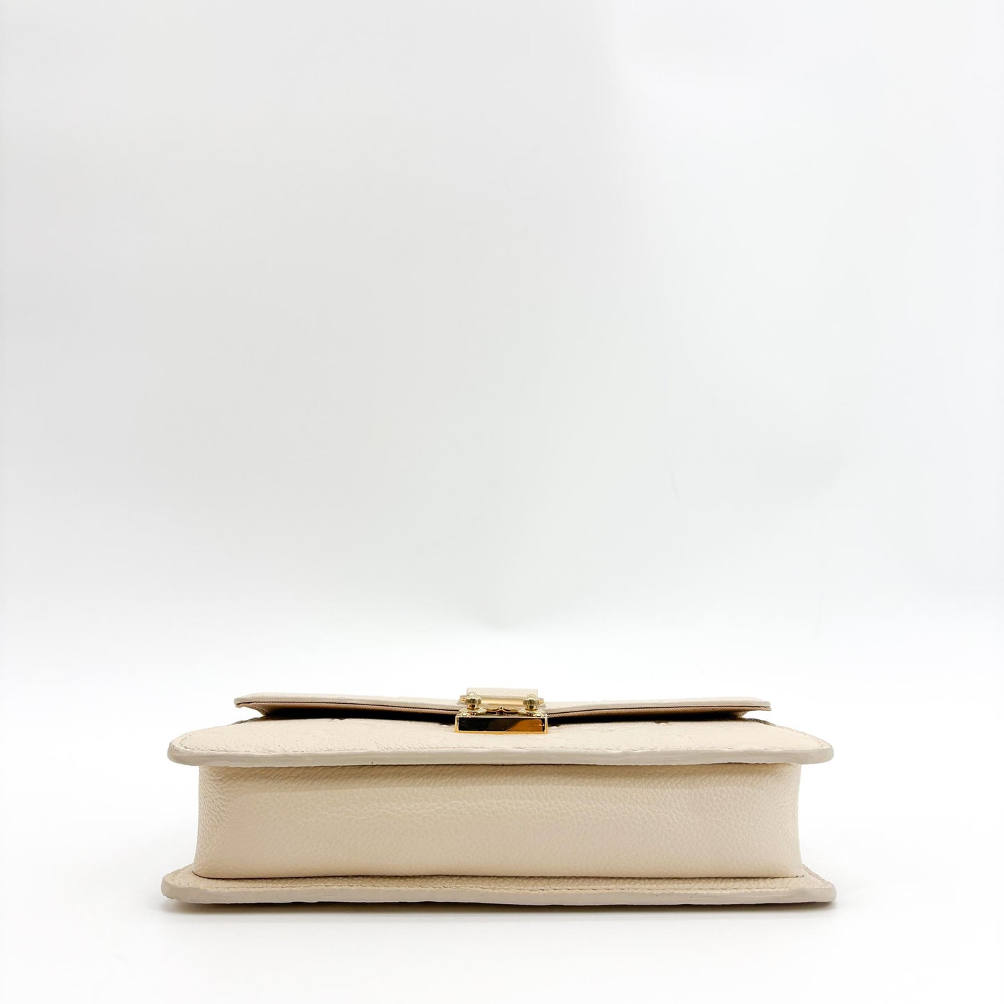 Louis Vuitton Monogram Empreinte Lily Wallet on Chain Cream