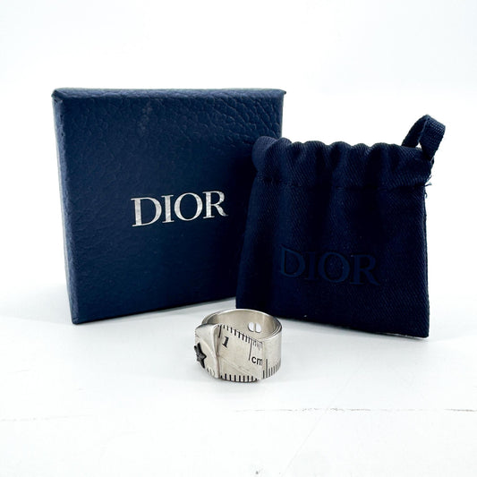 Dior vintage silver measuring tape star ring
