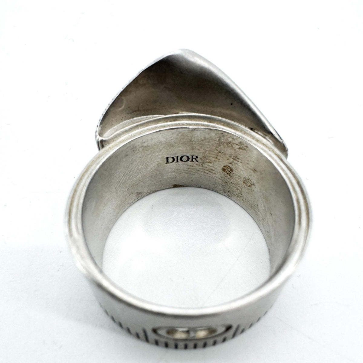 Dior vintage silver measuring tape star ring