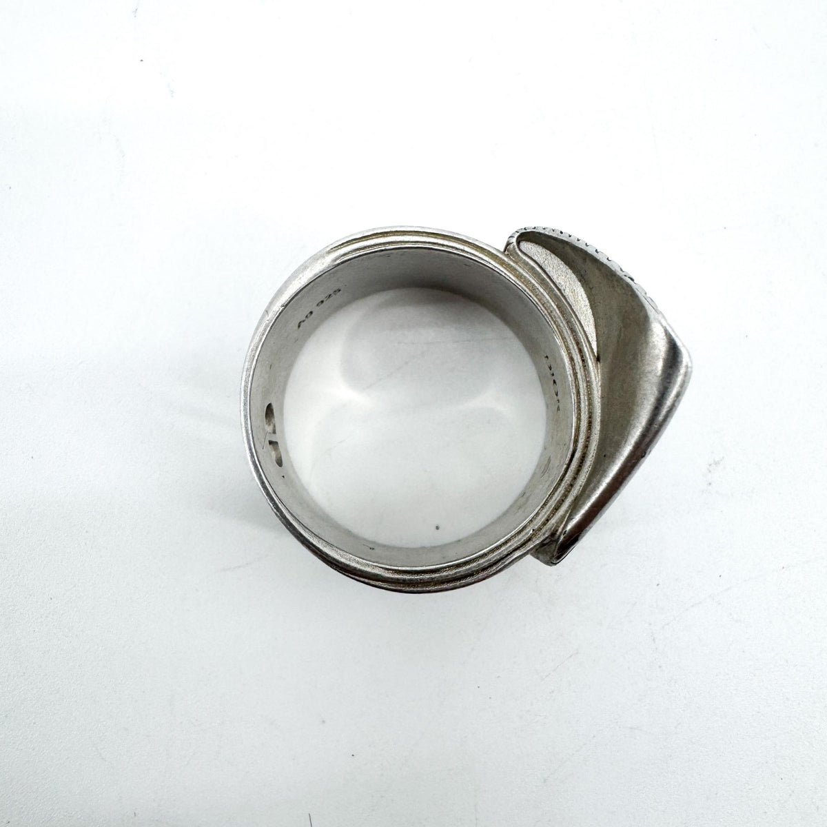 Dior vintage silver measuring tape star ring